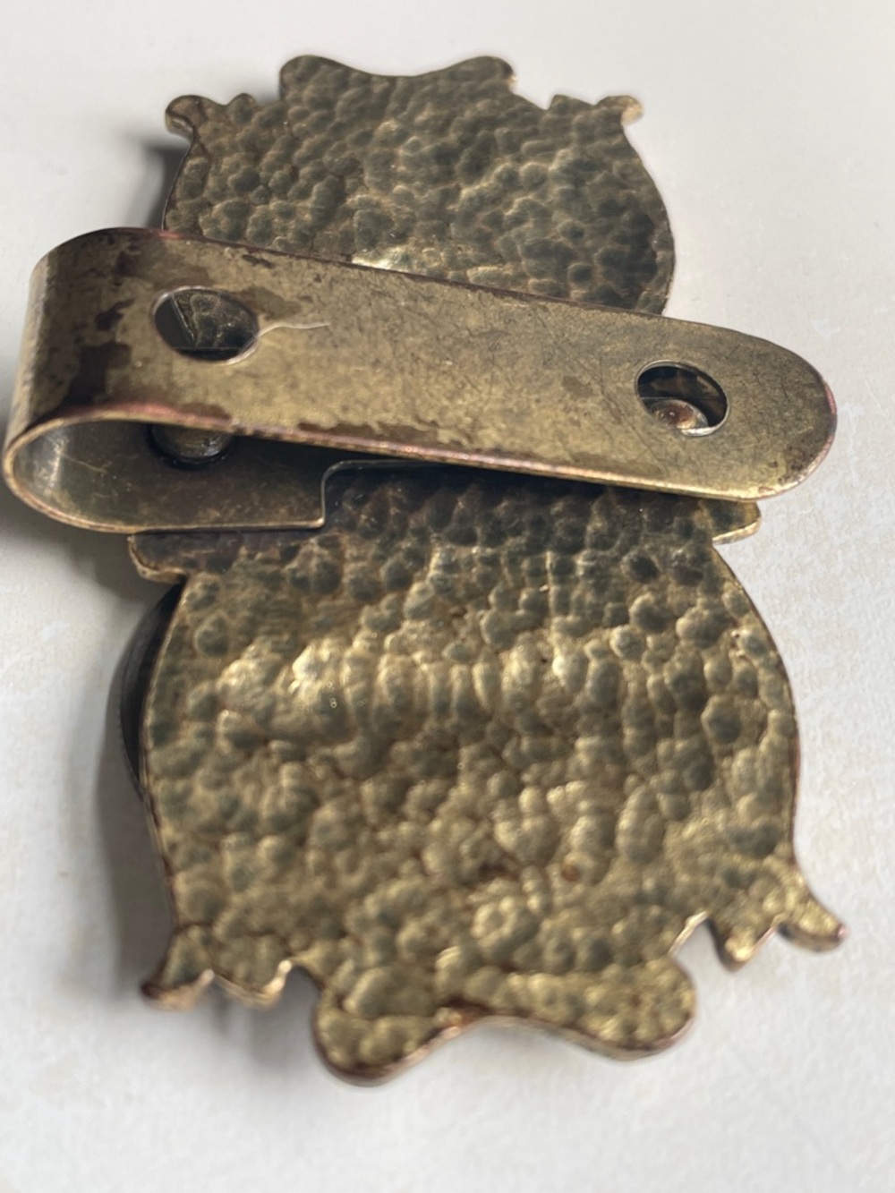 Religious Bronze-Tone Car Visor Clip - St. Christopher & Our Lady - Picture 6 of 6